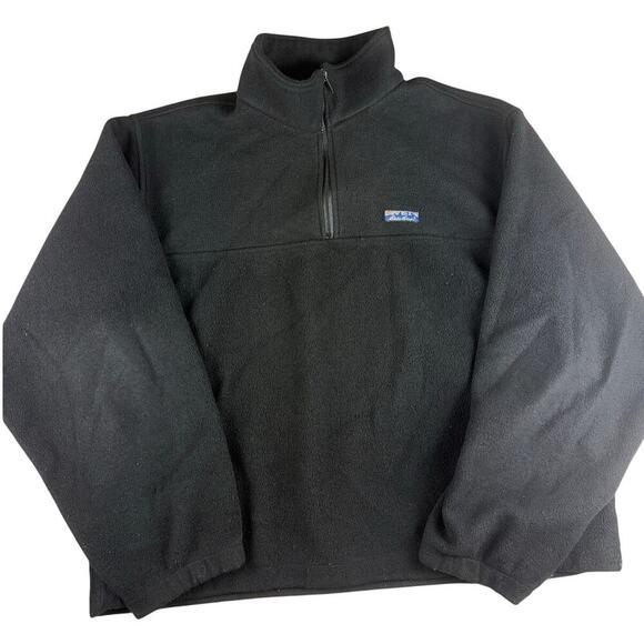Eddie Bauer Other - Vintage Eddie Bauer Black Quarter-Zip Fleece Jacket XL